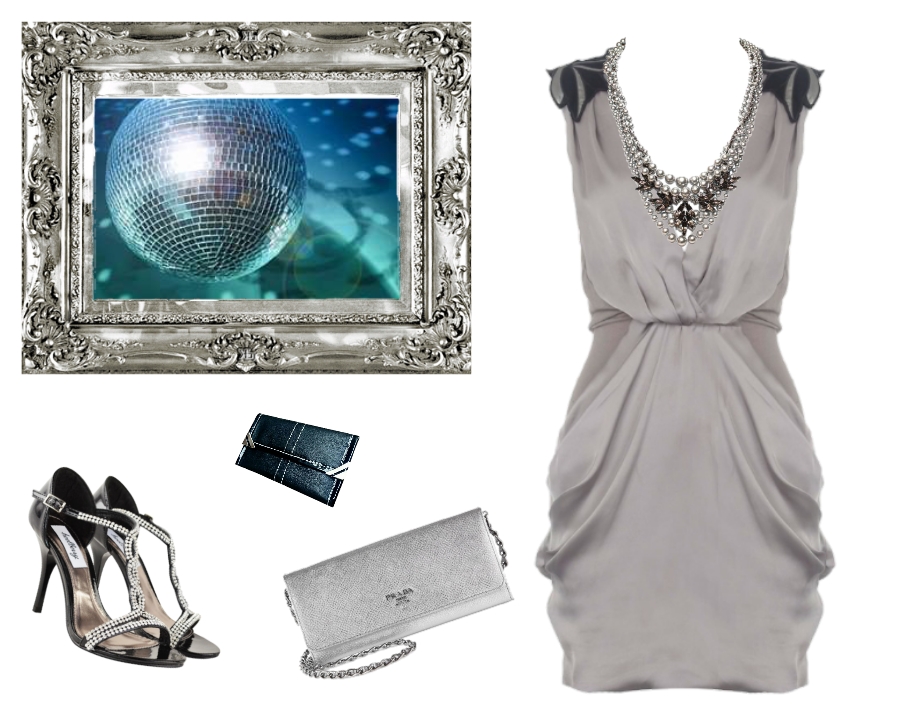 light grey dress accessories