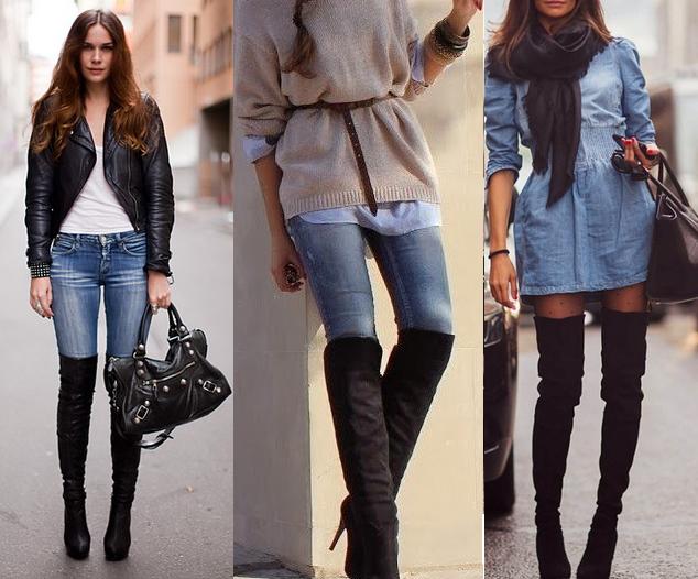 Perfect spring outfit high boots
