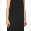 black loose fit sleeveless dress with beautiful beaded neckline