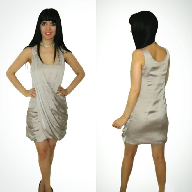 Semi-fitted Cocktail Dress Grey