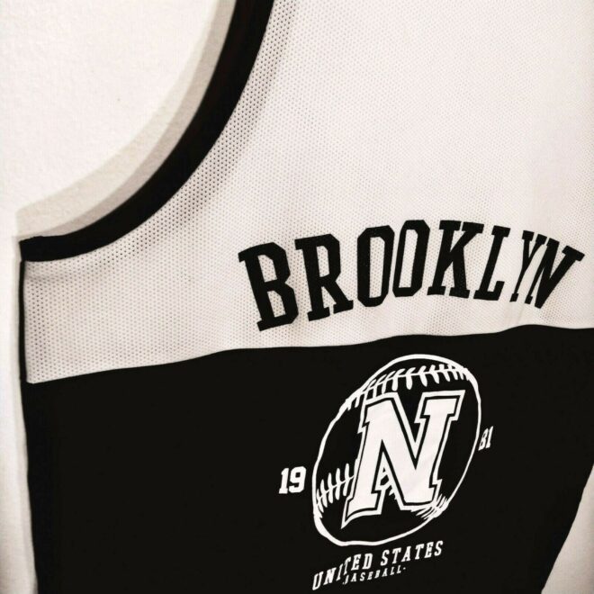 Brooklyn N 1981 United State Baseball Jersey Black White Colorblock ...